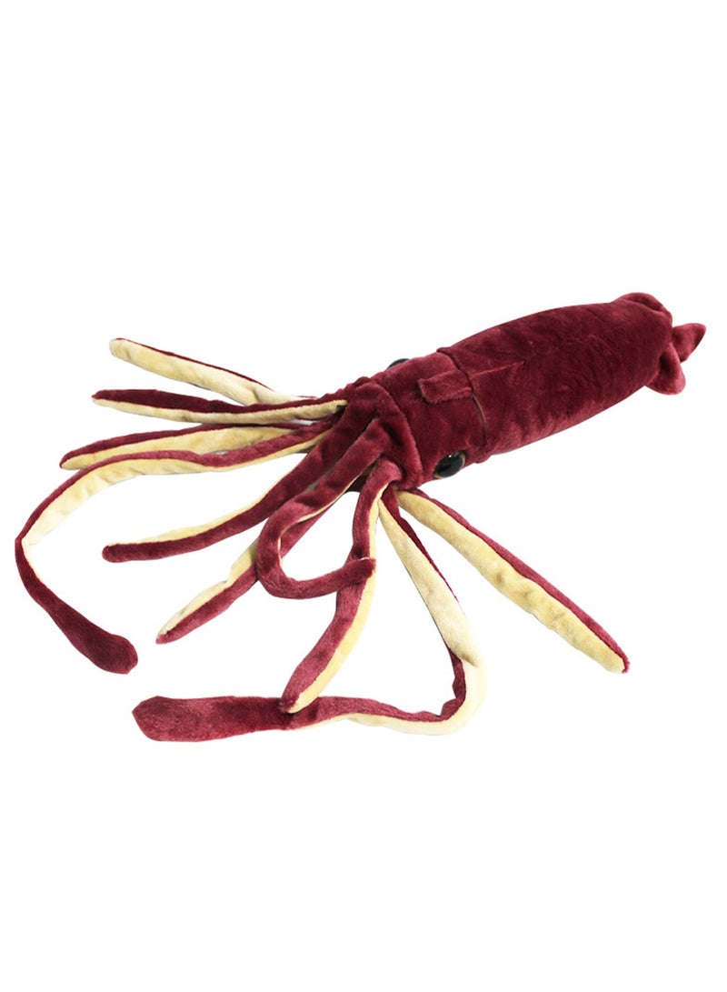 65cm Red Deep Sea Squid Plush Toy Marine Animal Doll Ornament Gift | Gift For Children, Friends - Image 1
